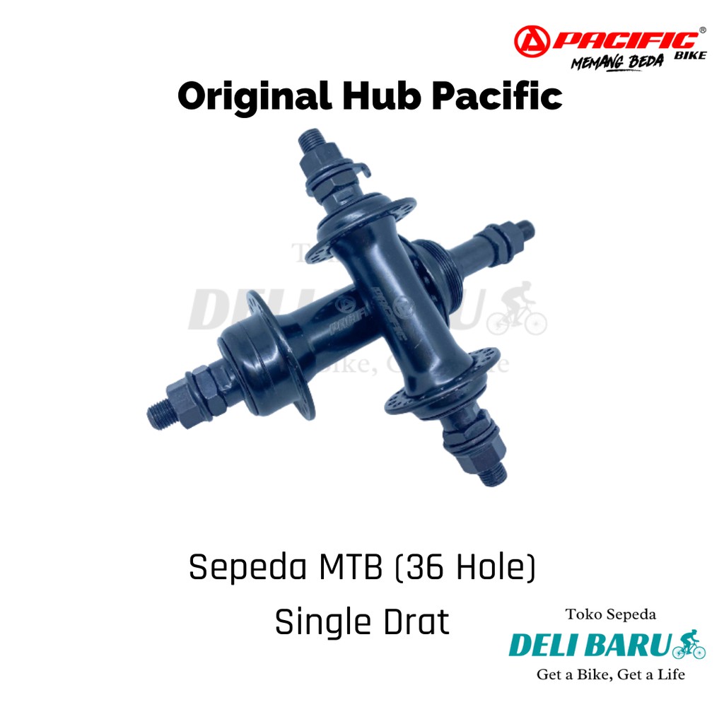 Pacific Hub 36 hole single drat sepeda MTB, lipat, minion, federal