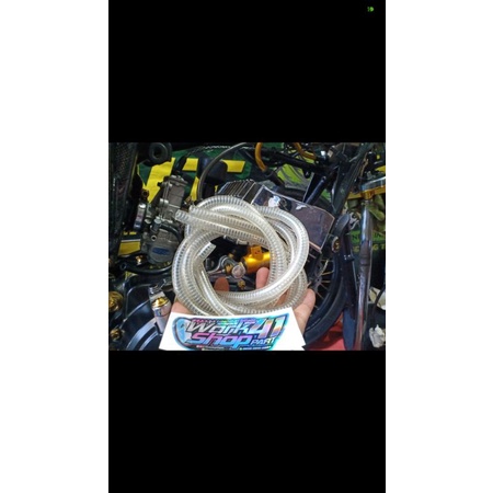 Selang Bensin Spiral sepiral Vespa Transparan Toyok Bening Rx King CB GL Mega Pro Mp Tiger Tilam Tirev Ninja Tiger KLX 1Meter / 100CM Toyo Termurah murah-4