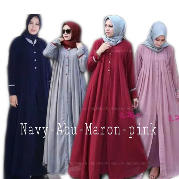 CATHY SET XXL DRESS GREY LD100-120 MELAR ALLSIZE Gamis Jumbo Maxi Jersey Waffle Ori Cantik Murah MRZ