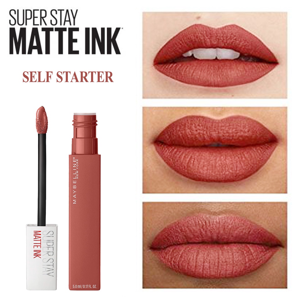 MAYBELLINE Superstay Matte Ink SELF STARTER-130 Lipstick Make Up