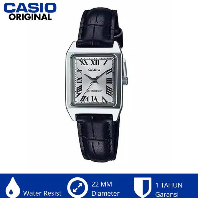 Casio Original Ltpv007 ltp-v007l Jam Tangan Wanita Tali Kulit