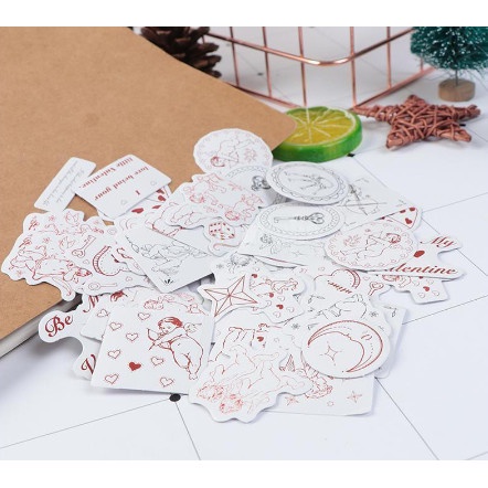 Label Stickers - Valentine Cupid (46pcs )