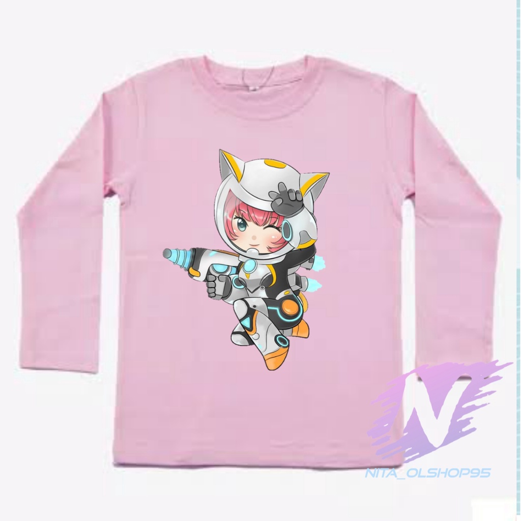 KAOS KIMMY HERO MOBILE LEGEND BAJU KAOS ANAK LENGAN PANJANG KIMMY CHIBI