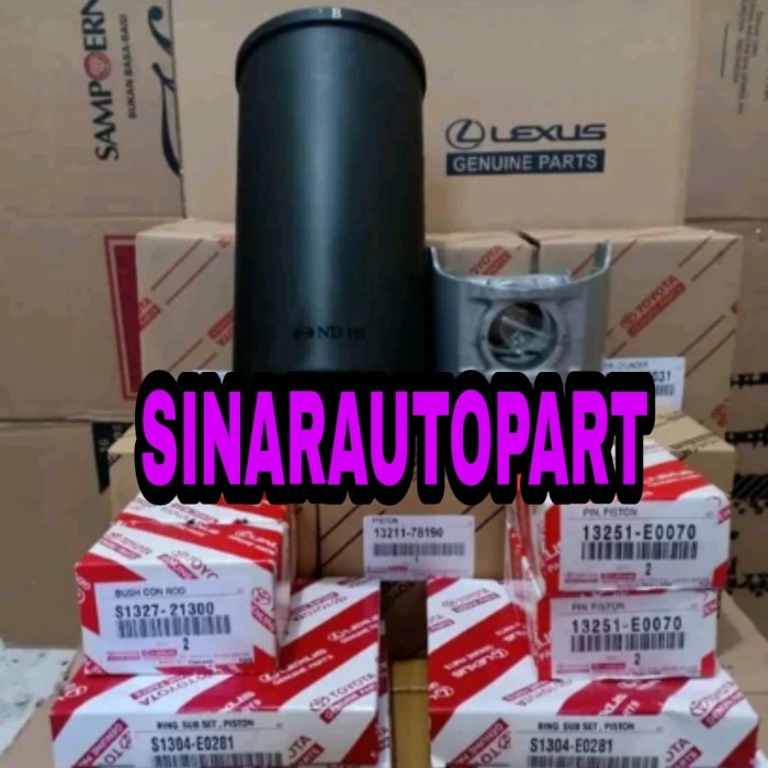 LINER KIT/LINER SET/BORING SET BAJA HT130 DUTRO DYNA HT130 S1271.E0389 ORIGINAL *