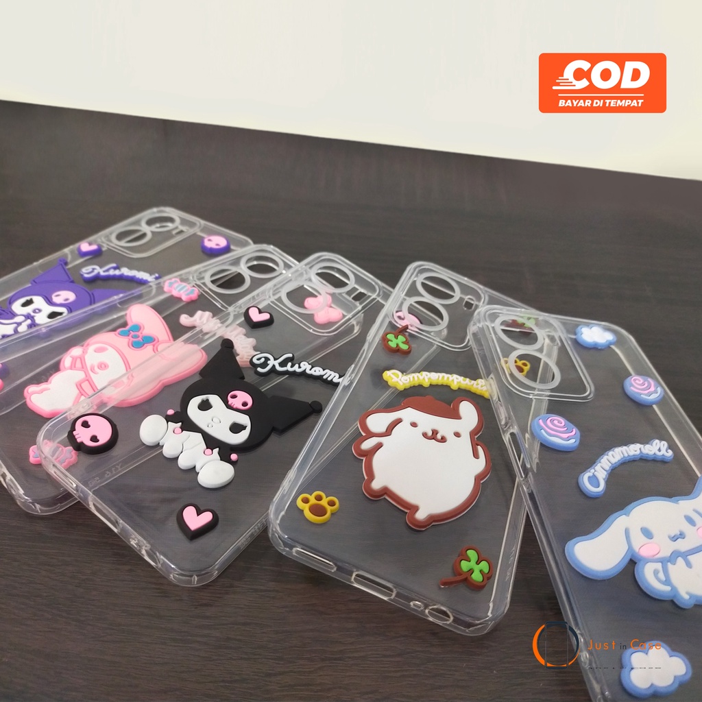 Softcase Bening Clear case Motif Timbul 3D (Bening1) VIVO Y12/17 Y16 Y75 5G V23 5G V20 V23E Y30/Y50 Y21S 2021 Y53 Y51 2020 Y20 V9/Y85 Y02S 2022 Y35 2022 Y15S V20 SE V21 4G V21 5G Y76 Y71 Y15S Y91C