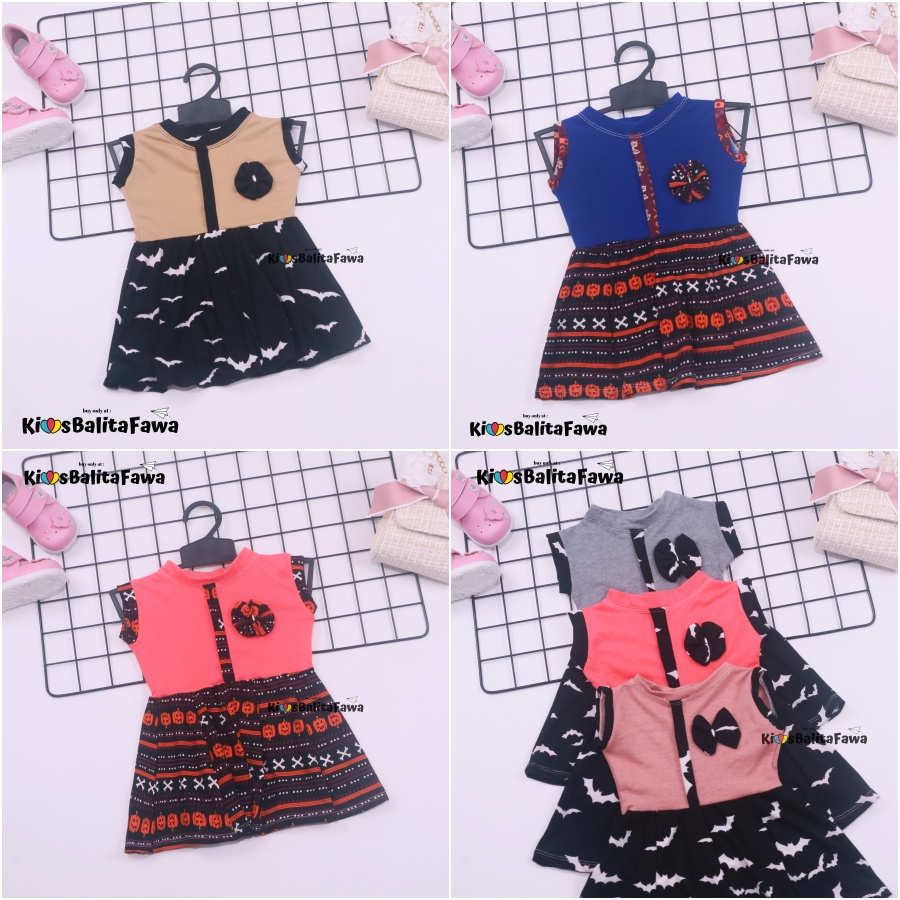 Dress Bilqis uk Bayi 3-18 Bulan / Dres Yukensi Murah Baby Baju Anak Perempuan Gaun Pesta Pakaian babycinnamon