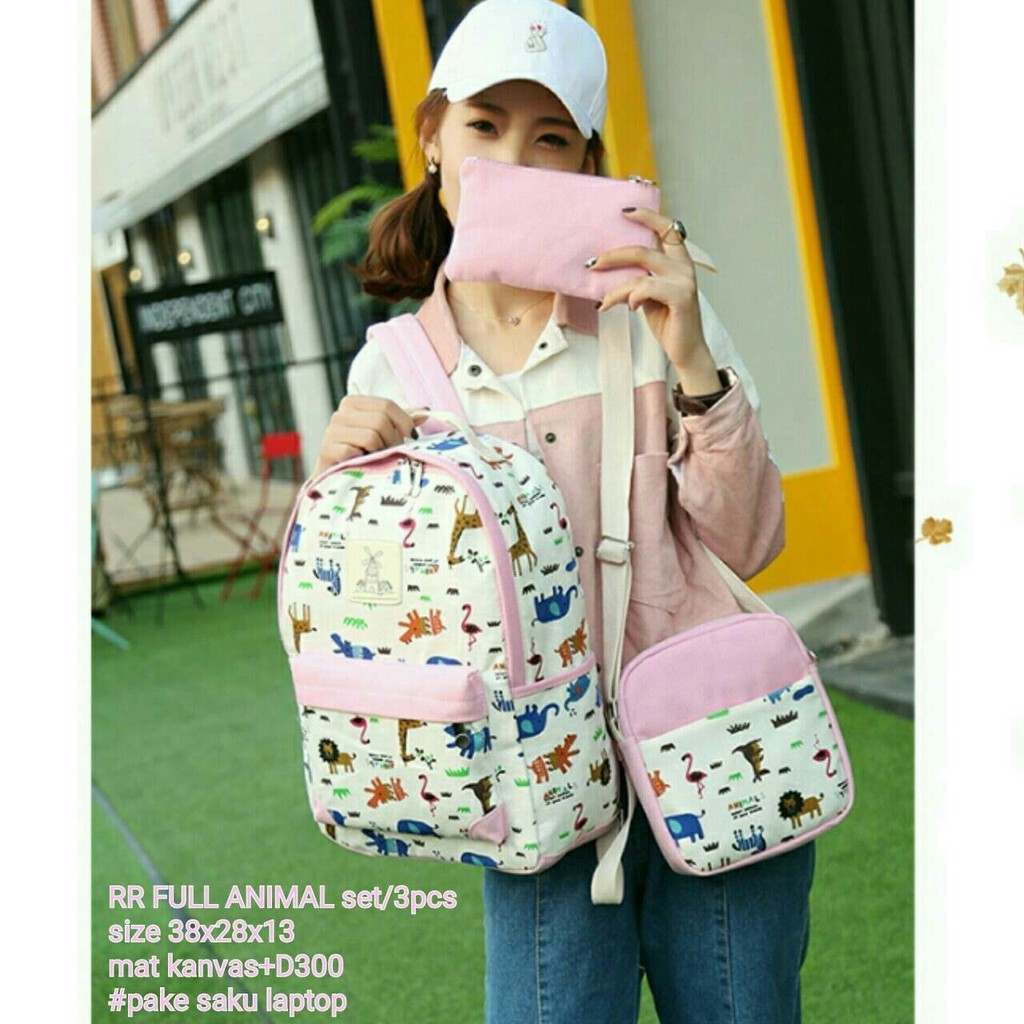 

Back Pack Animal Base 4 colour hemat 3 in 1