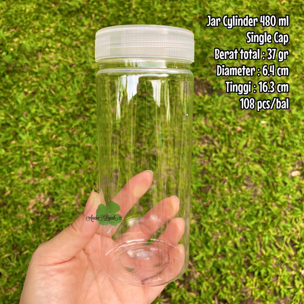 Toples Jar Cylinder 480 ml toples bumbu toples bawang goreng murah