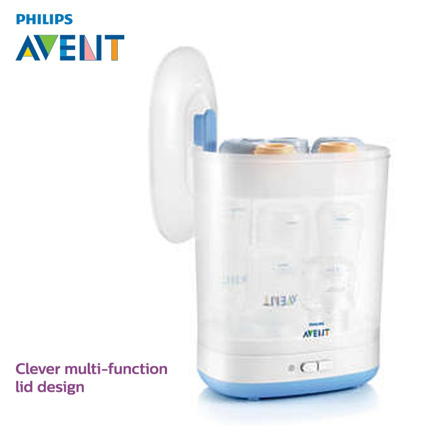 Philips AVENT 2in1 Electric Steam Steriliser Desain Slim Proses Cepat