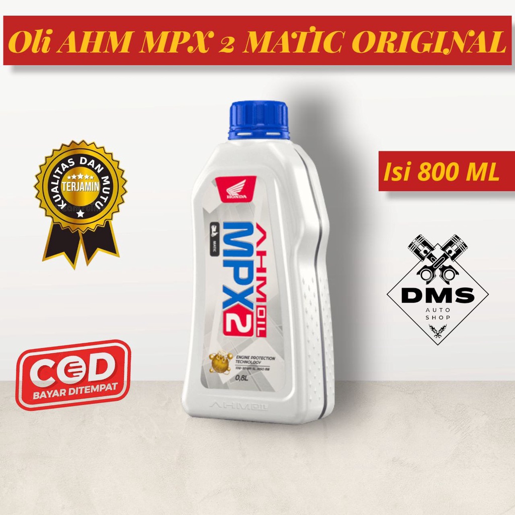 AHM OIL MPX2 MATIC 10w 30 SL Oli Mesin MPX 2 OLI MPX 2 OLI MOTOR MATIC HONDA VARIO BEAT SCOOPY MPX2