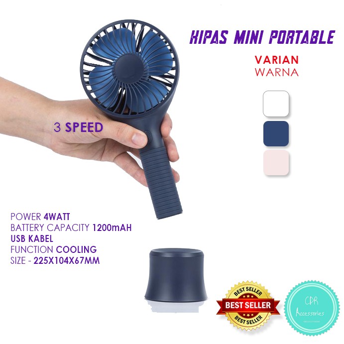 Kipas Angin Mini Portable / Mini Fan Portable / Usb Handy Fan