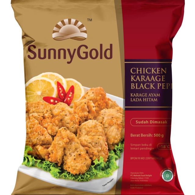 

Sunny Gold Chicken Karaage Lada Hitam 500gr
