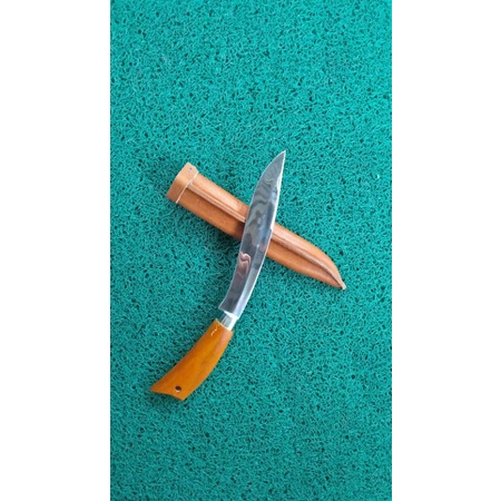 pisau baja perak/pisau pegangan/pisau kudok