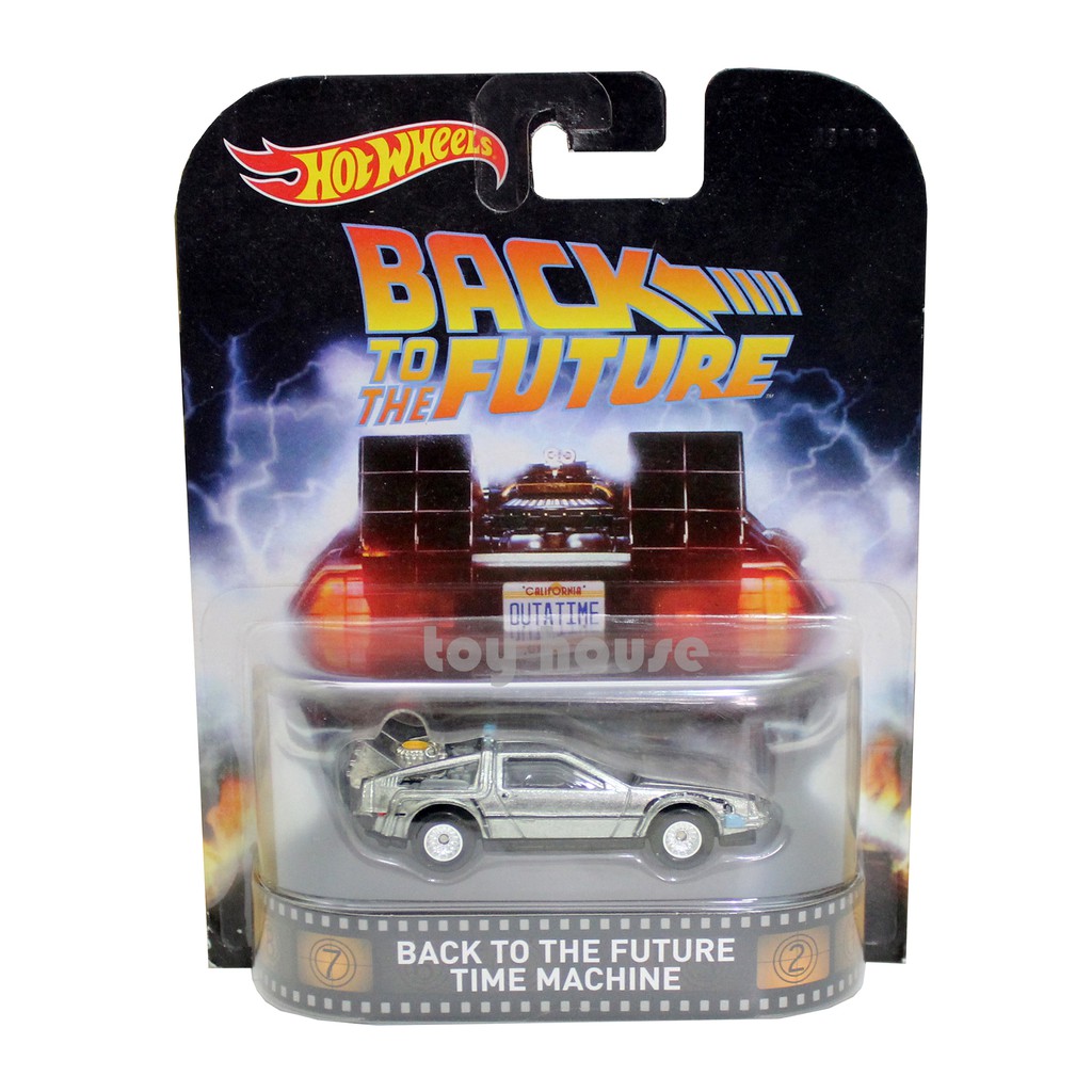 Hotwheels Retro BTTF Back To The Future Time Machine - Die Cast