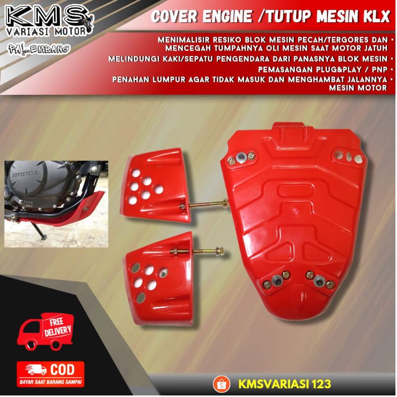 tutup mesin klx150 gokem cover mesin klx model gokem tutup mesin klx
