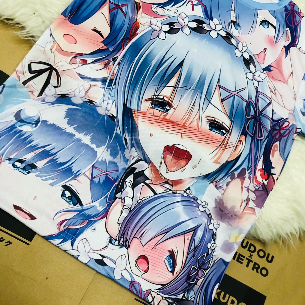 Tshirt Ahegao Rem Anime Manga Re Zero Dryfit Premium