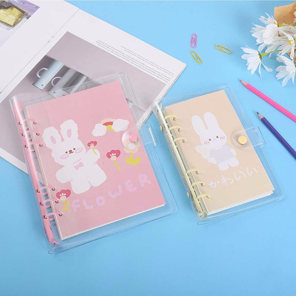 【 ELEGANT 】 Daisy Notebook Binder Kawaii School Supplies 6 Hole Journal Binder A6 A5 Student Stationery Notebook Cover