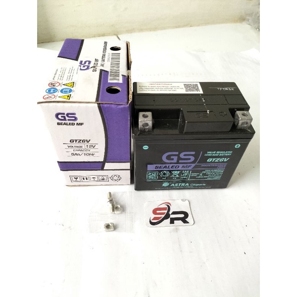 ACU /AKI/BATREY GS ASTRA KERING (GTZ _6 V VOLTASE 12 V -5 AH  10 HR UNTUK MOTOR VARIO TEKNO 125 /150  SATRIA PU 150 SERBAGUNA DI JAMIN BERKUALITAS TINGGI AWET