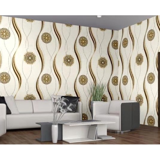 Wallpaper Dinding CAKRA GOLD 45cm x 10m