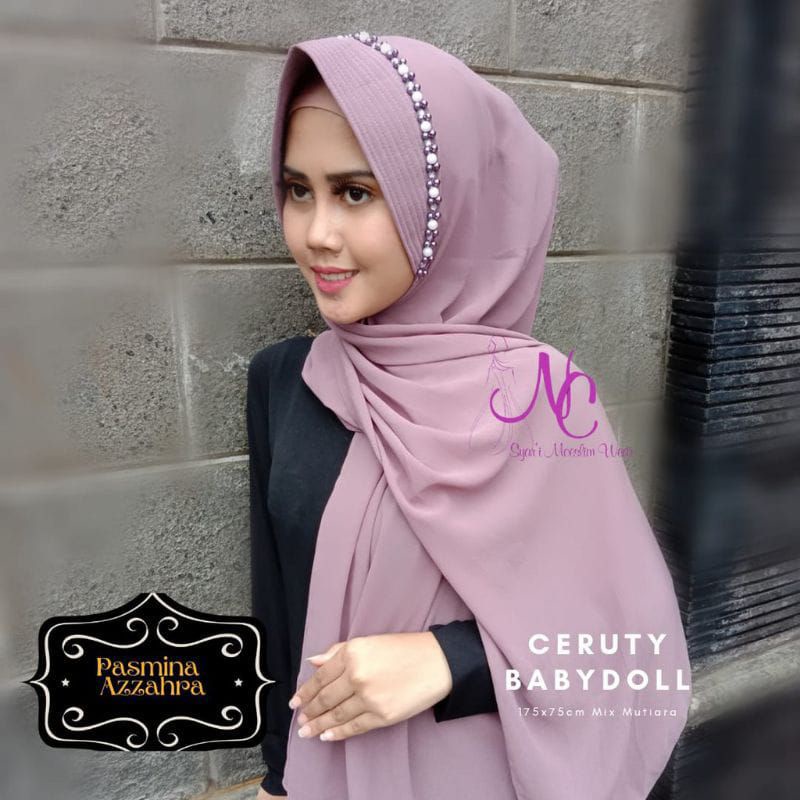 JILBAB MOTIF TERBARU PASHMINA PET PAYET DIAMOND