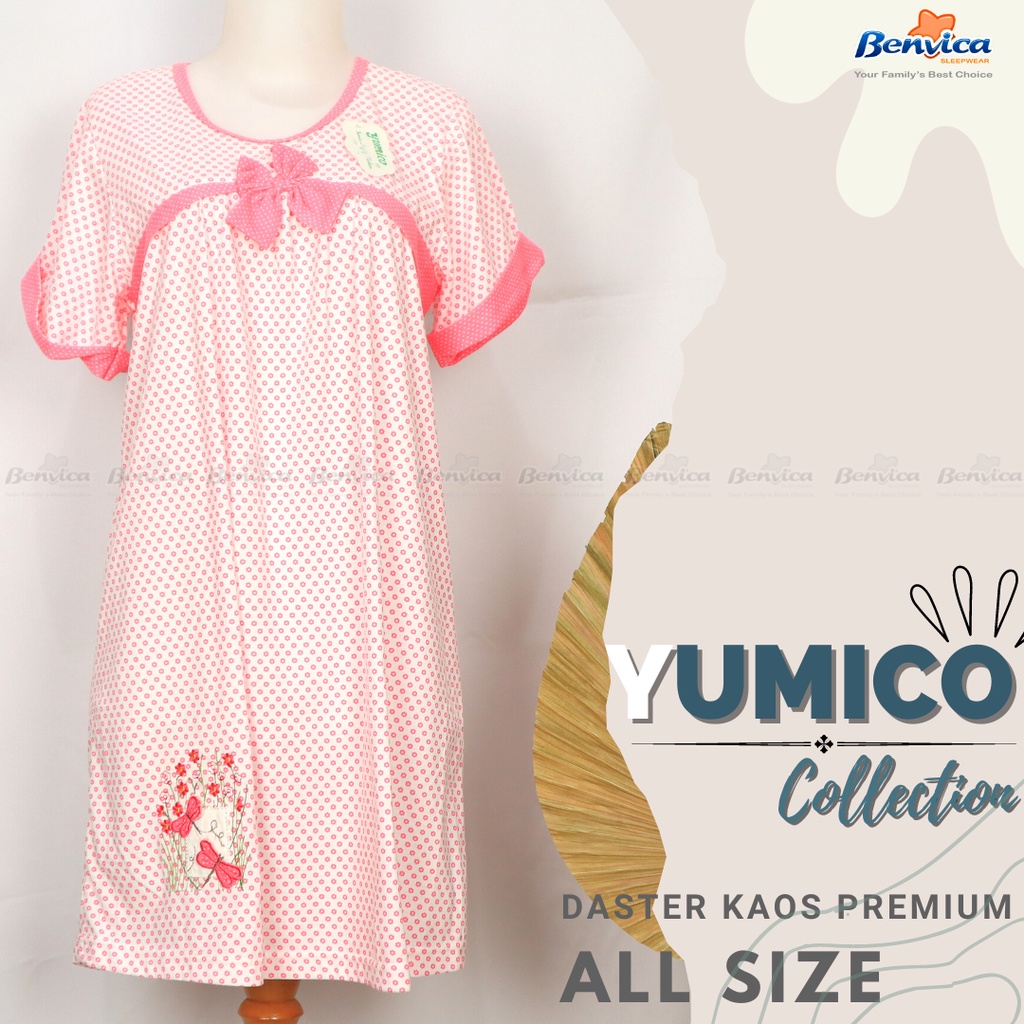 BAJU TIDUR DASTER KAOS PREMIUM YUMICO - B ALL SIZE