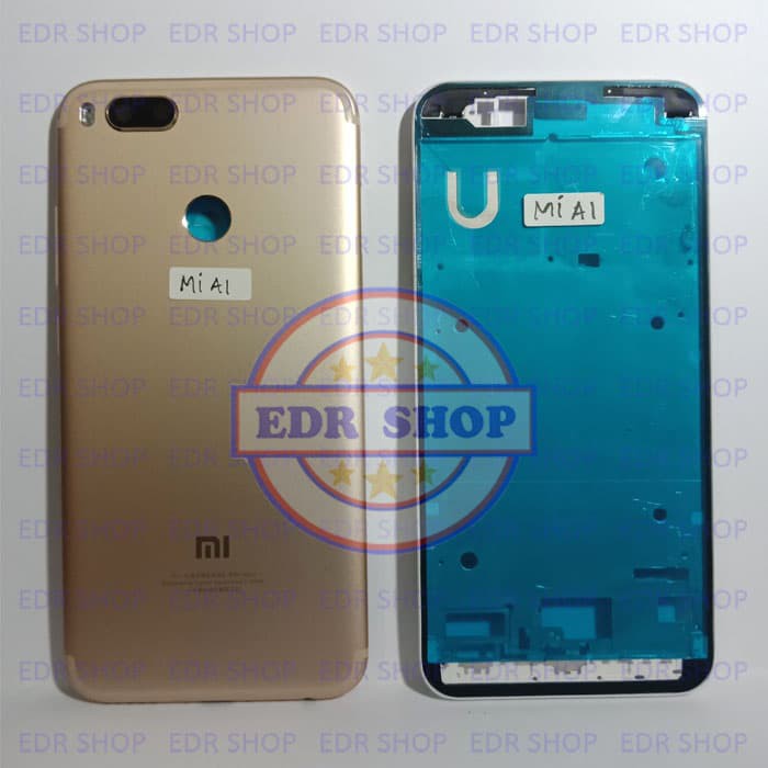 Casing Xiaomi MiA1 Mi A1 Fullset Housing Kesing Tatakan Lcd Mesin Gold