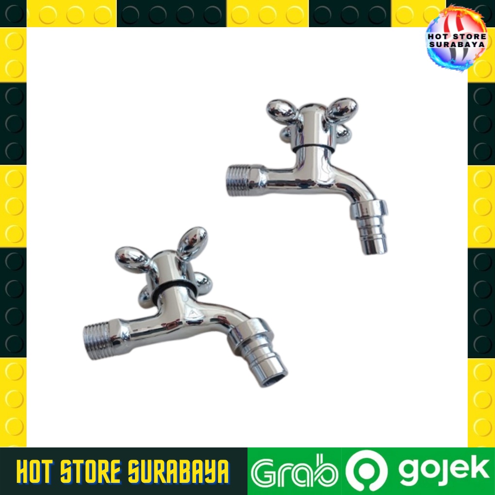 Kran Cabang Shower New Baling Keran Double Chrome ORIGINAL