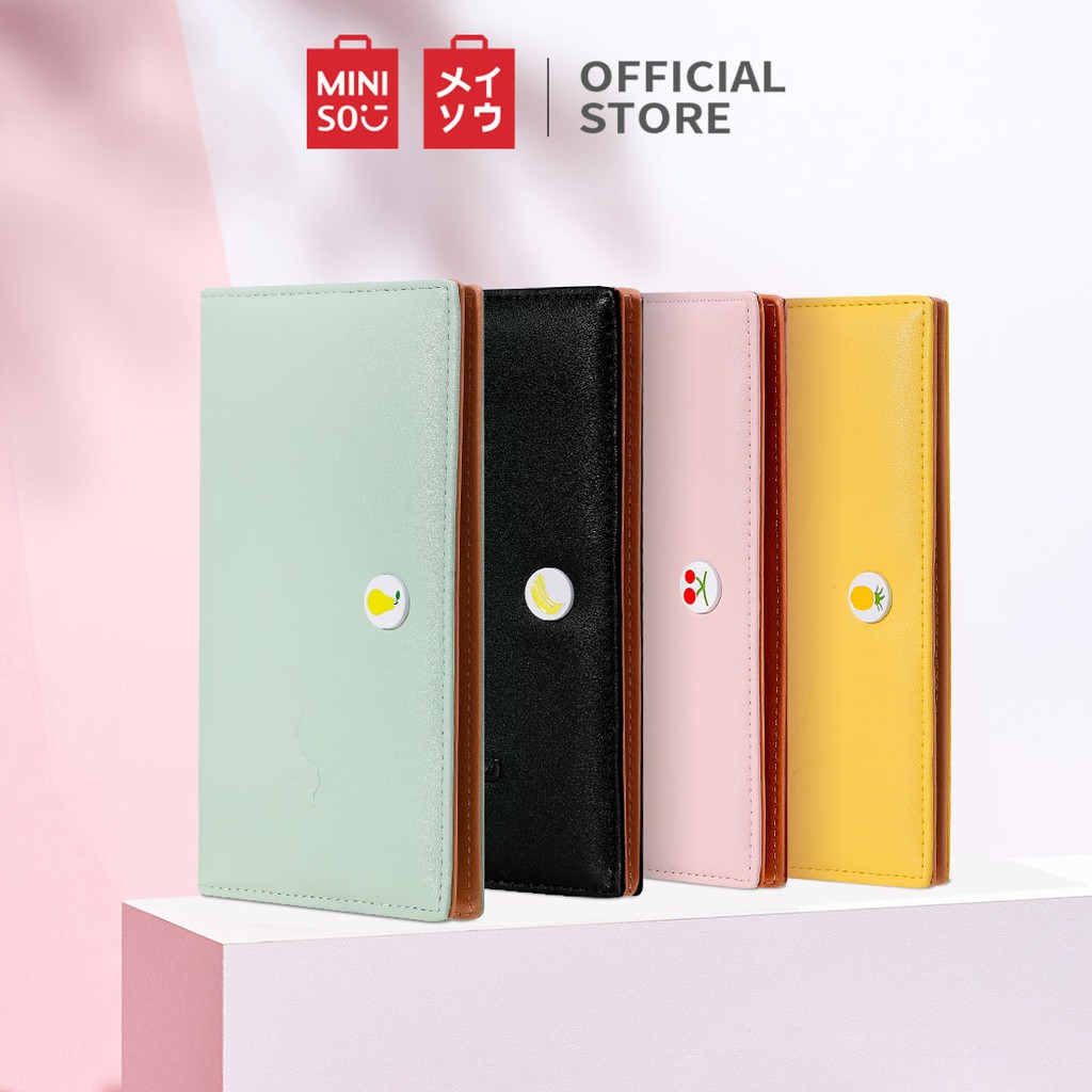 MINISO Dompet Wanita Fruit drop plastic two-fold long wallet Kecil Lipat 2 Kali wallet