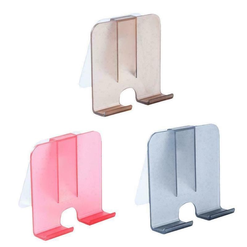 Portable Bedside Mobile Phone Charging Holder Stand Non-marking Sticky Wall-mounted Charging Storage Rack