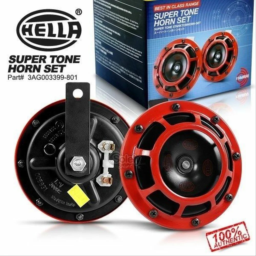 Klakson Hella Disc Supertone Merah Red Original