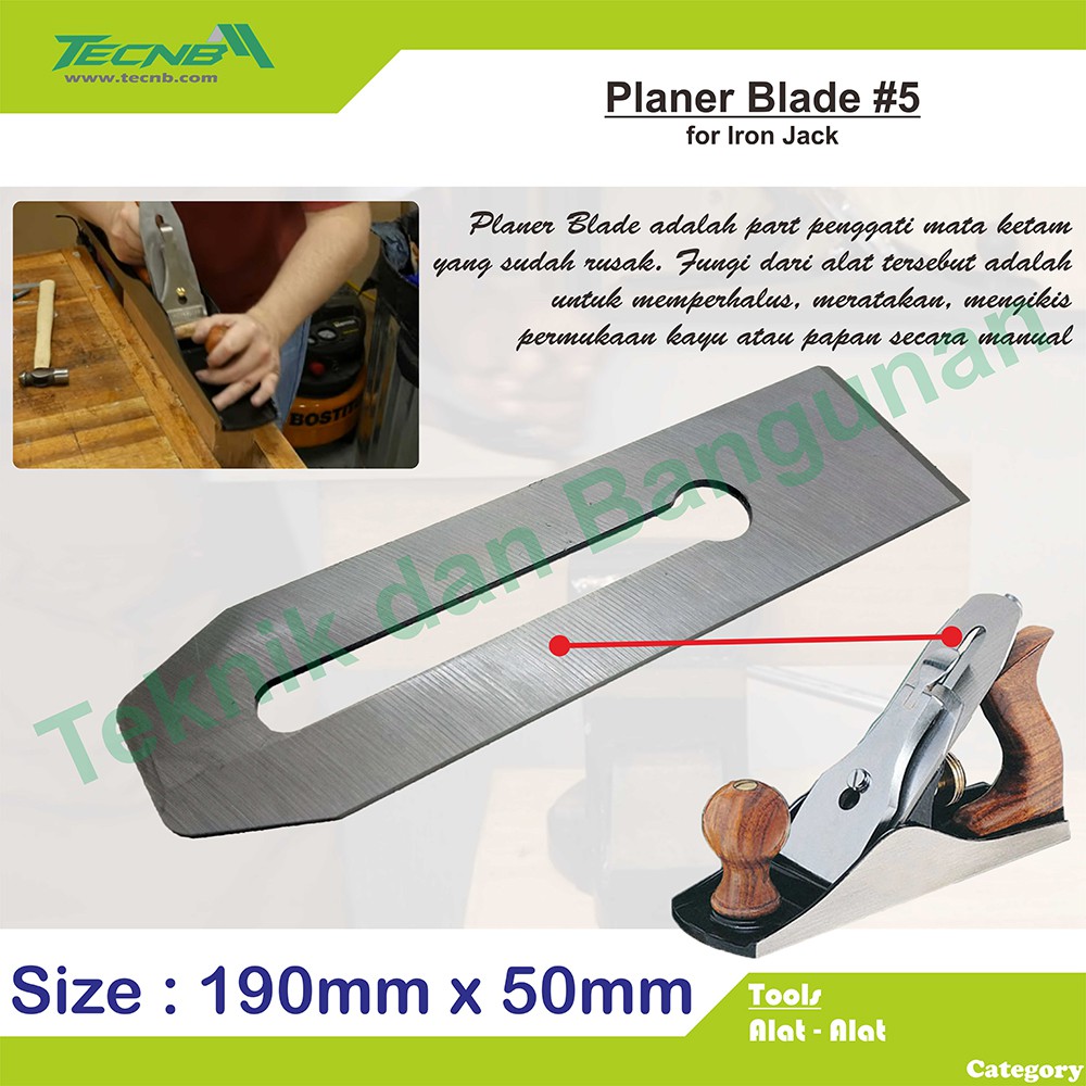 Mata Pisau Ketam Manual / Planer Blade No.5