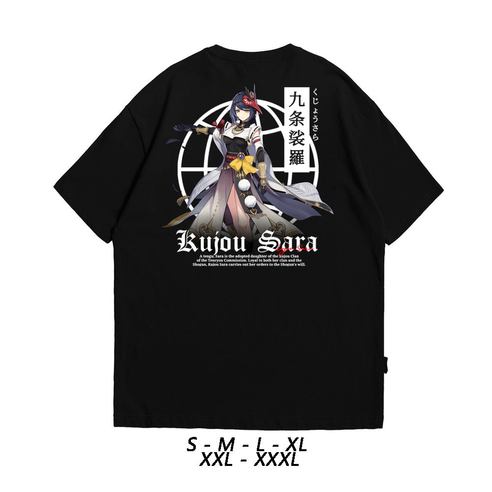 KAOS KUJOU SARA GENSHIN IMPACT | Kaos Anime |