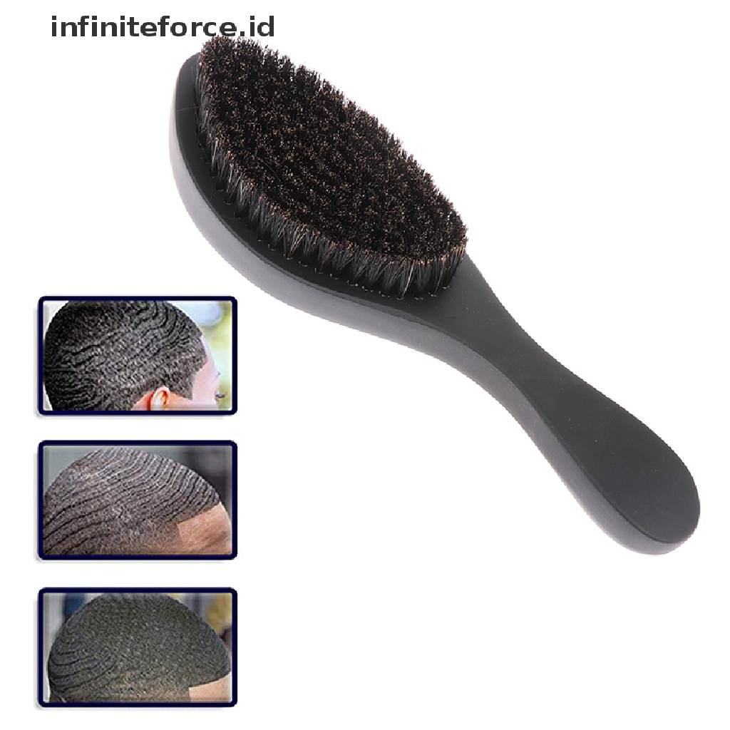 (Infiniteforce.Id) Sisir Rambut Bulu Babi Hutan Gagang Kayu