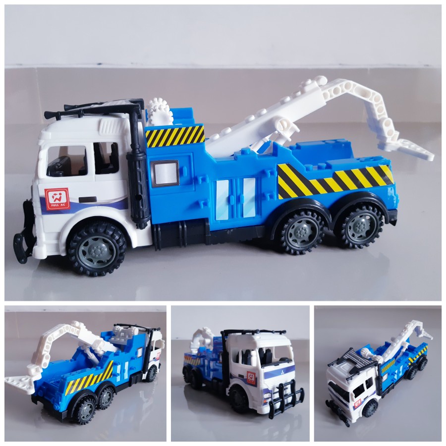 Mainan Truk Derek - Miniatur Mobil Truck Towing Anak Laki Cowok