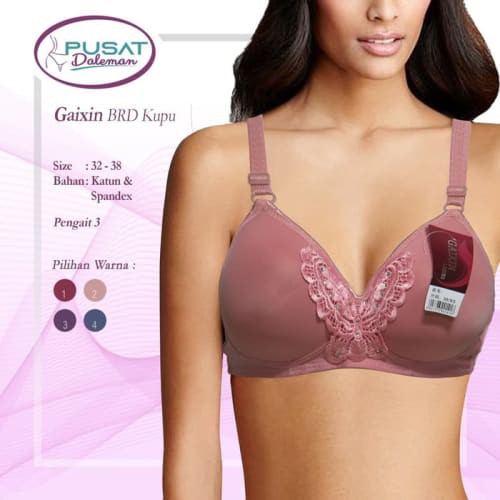 NEW ECER BH BRA 6868 GAIXIN BORDIR KUPU Pengait 3 - 36 Berkualitas