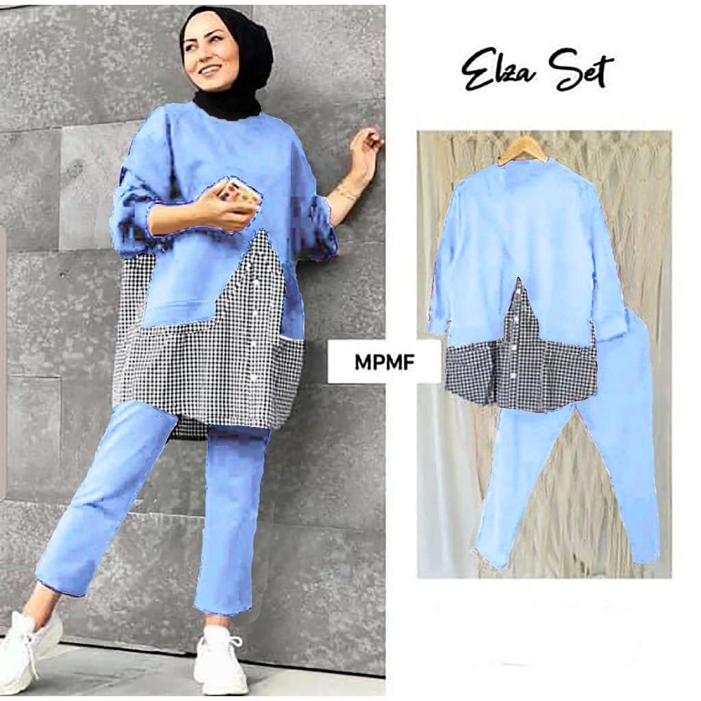 2 UKURAN 2XL 3XL HGO SET ELZE / SET ELZA CROM / ONE SET WANITA-8
