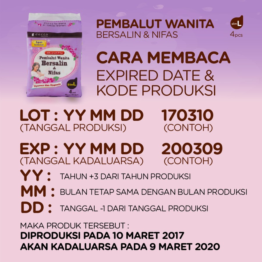 Dacco Pembalut Wanita Bersalin &amp; NIFAS