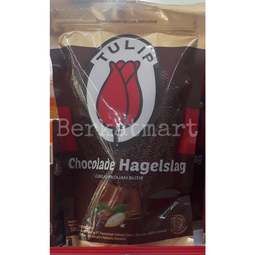 Meses Tulip Dark Chocolade Hagelslag Ziplock 500gr Coklat Butir Enak