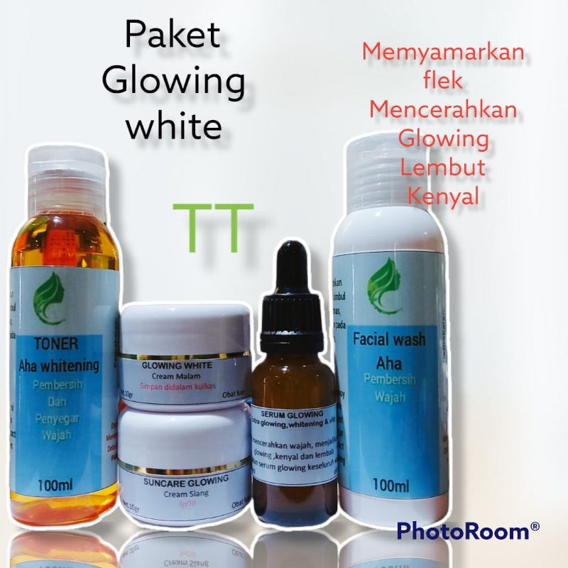 paket glowing white racik aha 5