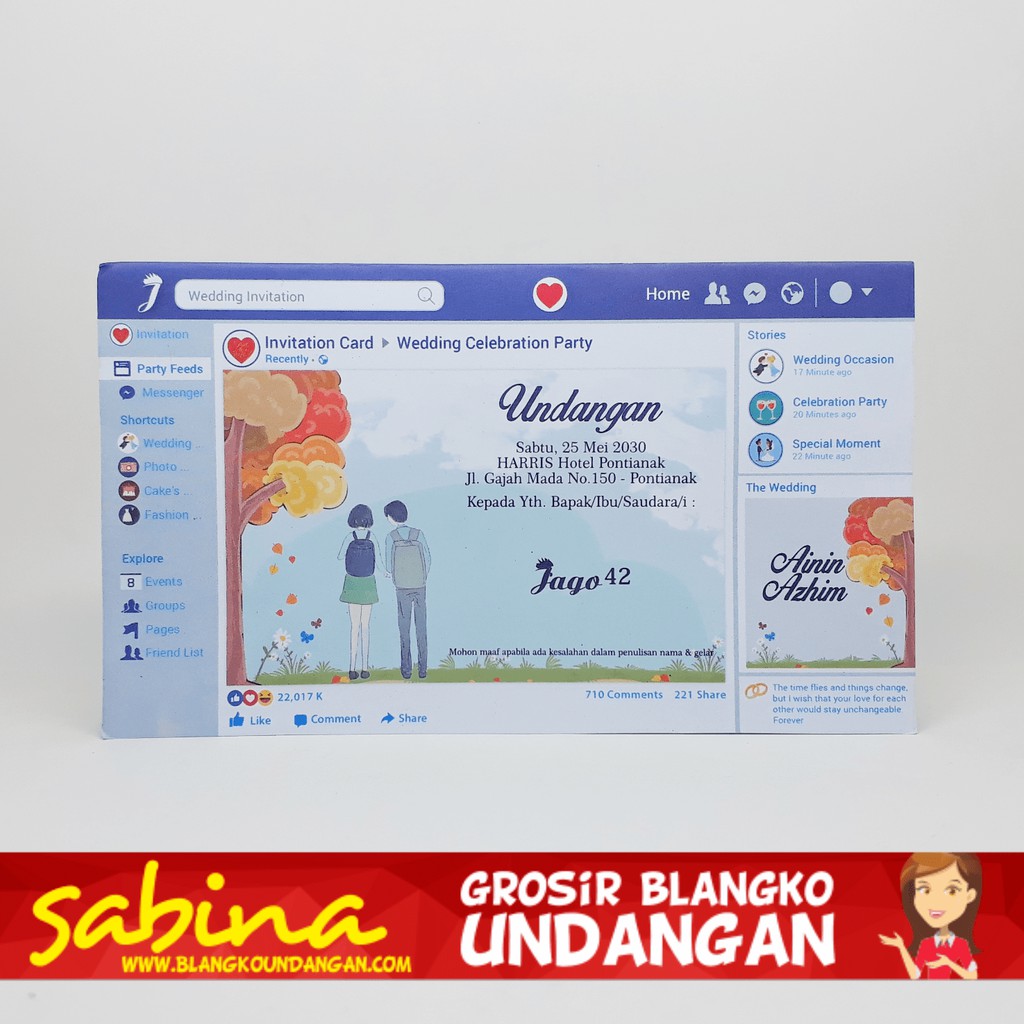 BLANGKO UNDANGAN JAGO 42 | SABINA UNDANGAN
