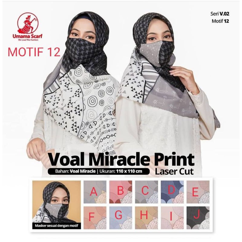 VOAL MIRACLE PRINT LC MASKER BY UMAMA