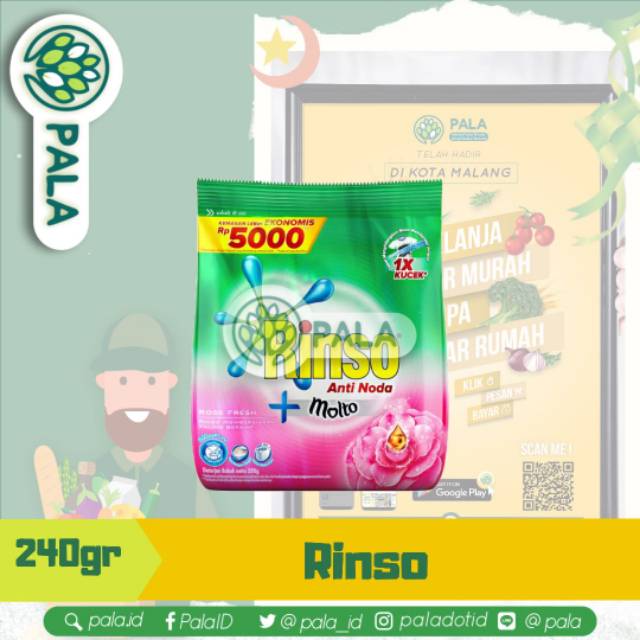 

Rinso Molto Rose 240gr