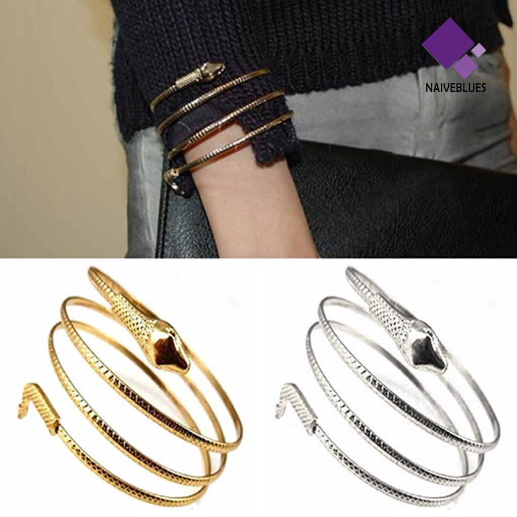 Gelang Bangle Model Ular Spiral Untuk Wanita