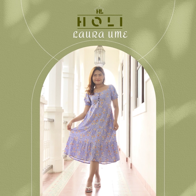 Dress|Daster|Seksi|Sexy|Cantik|Anggun|Bali| Laura Motif Bunga Pattern|Premium Quality|Daster Bali|Ba