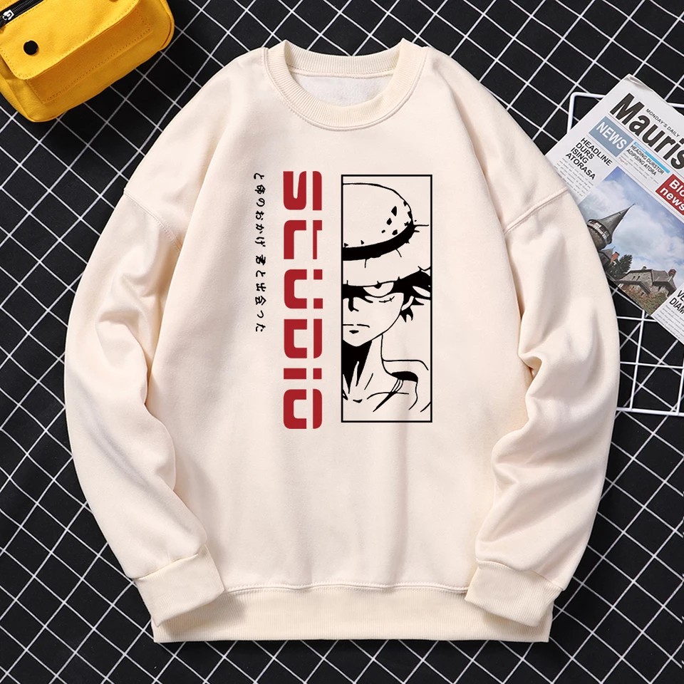 ANIME SWEATER LUFFY STUDIO SWEATER TEBAL /SWEATER UNISEX