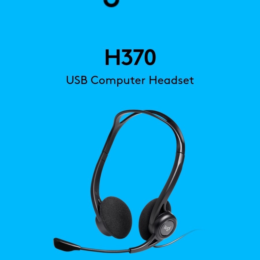 Logitech H370 USB Headset With Mic- original 100%-garansi resmi