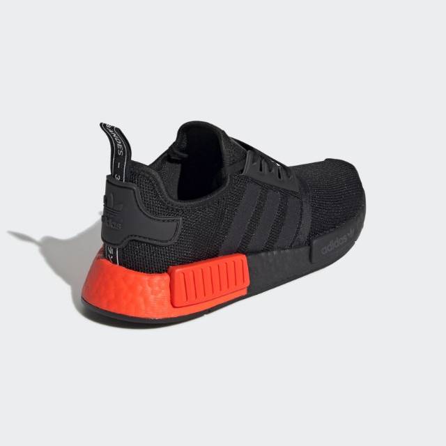 nmd_r1 shoes black and red