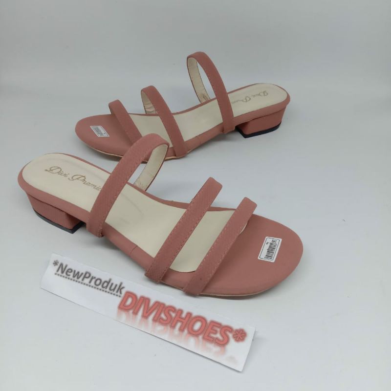 PROMO 12.12 BIGSALE Sandal Tali Hak Tahu 2cm PD364 Premium Quality 100% REALPICT