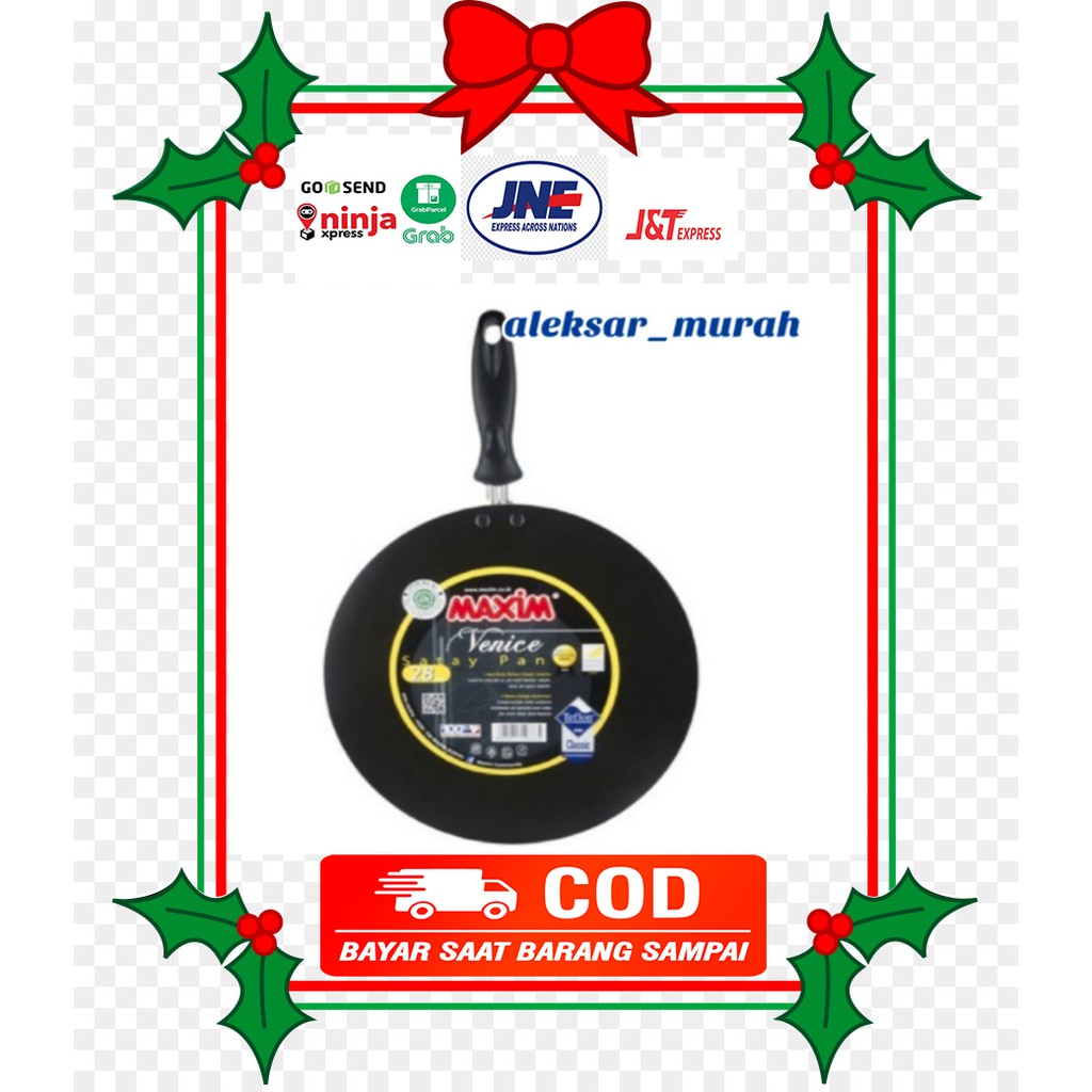 Wajan Datar Pemanggang Sate Teflon 28 MAXIM Venice Satay Pan➨