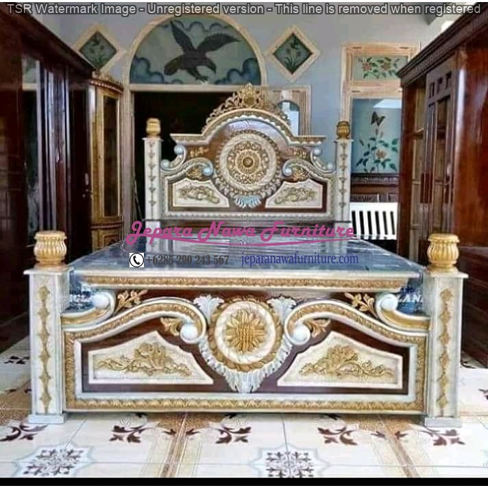 FLASH SALE Dipan Gong jepara,  Ranjang jati gong, Dipan Gong Termurah DPG06